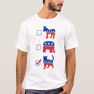 Political Pet Vote Cat T-Shirt
