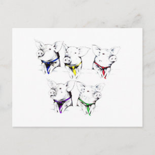 Political Pigs (Postcard) Postcard