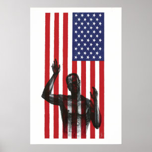 Political Poster American freedom  Human Rights