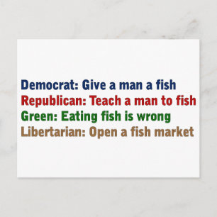 Political problem solving postcard