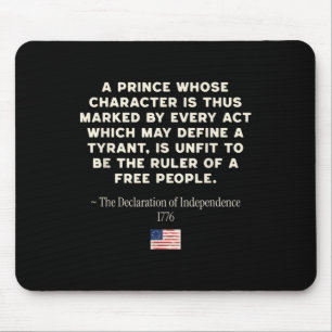 Political Protest Declaration Of Independence No T Mouse Mat