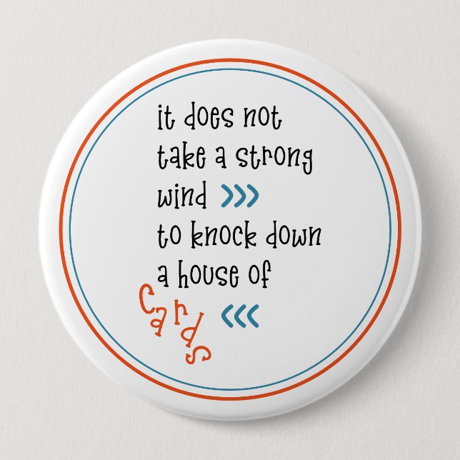 Political Protest Election Campaign 10 Cm Round Badge (Front)