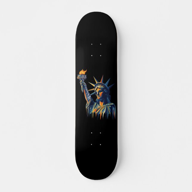 Political Protest liberty  Skateboard (Front)