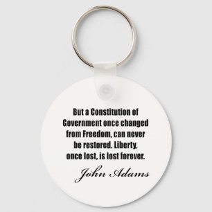 Political quotes by John Adams Key Ring