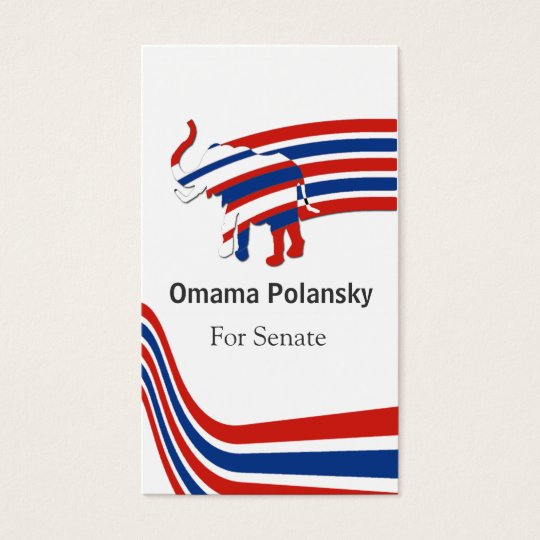 Political Republican Business Card