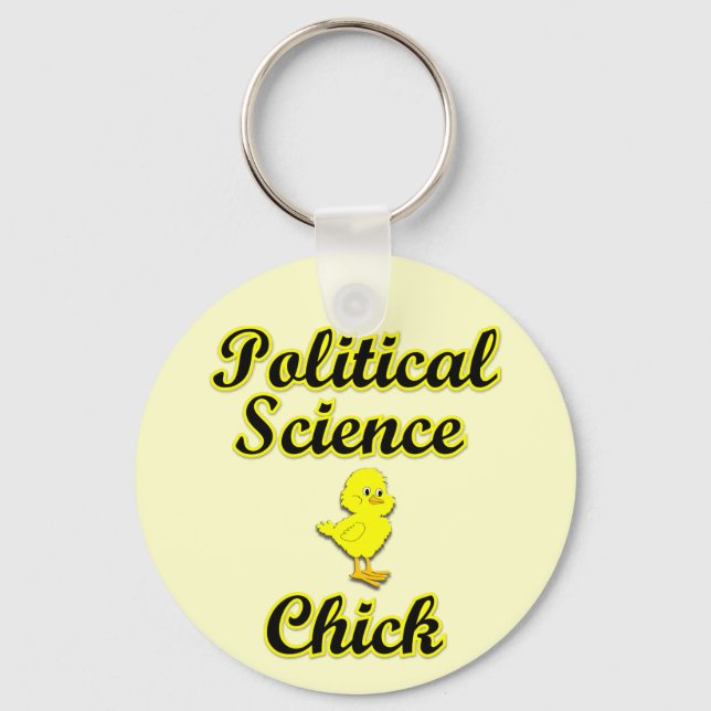 Political Science Chick Key Ring (Front)