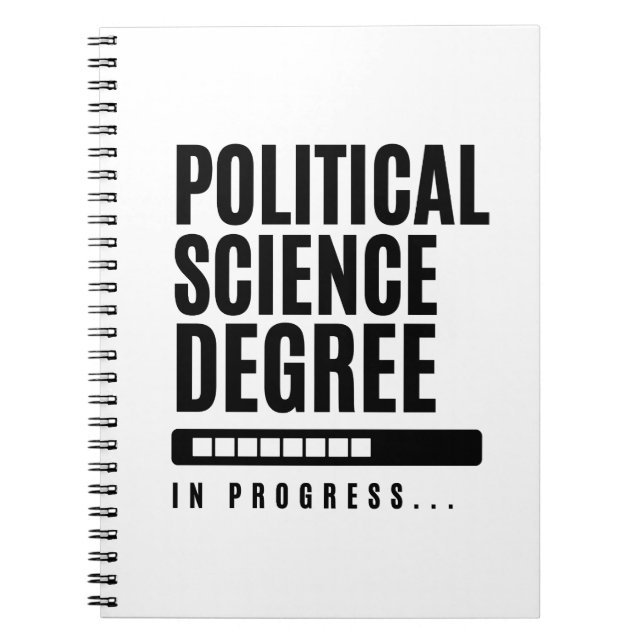 Political Science Degree Gift Notebook (Front)