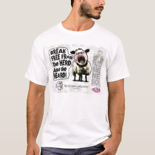 Political Sheep Sheople Sheeple Screams T-Shirt