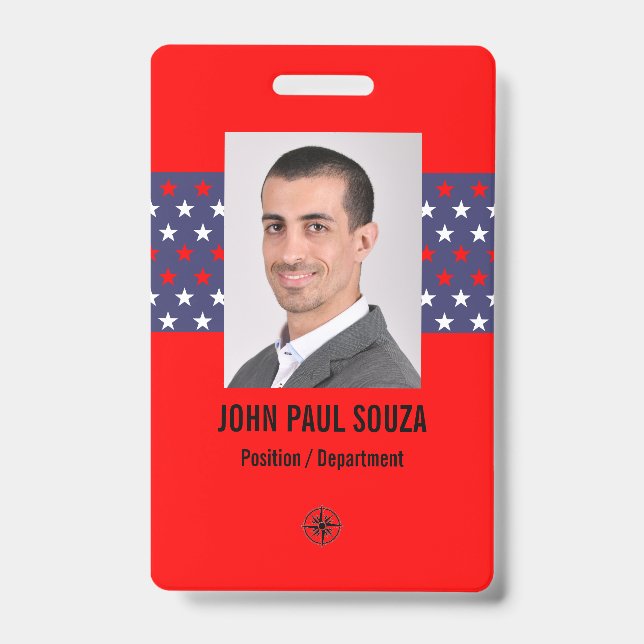 Political Theme Security ID Badge (Front)