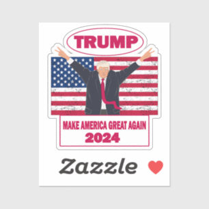 Political Trump 2024 American Flag Election
