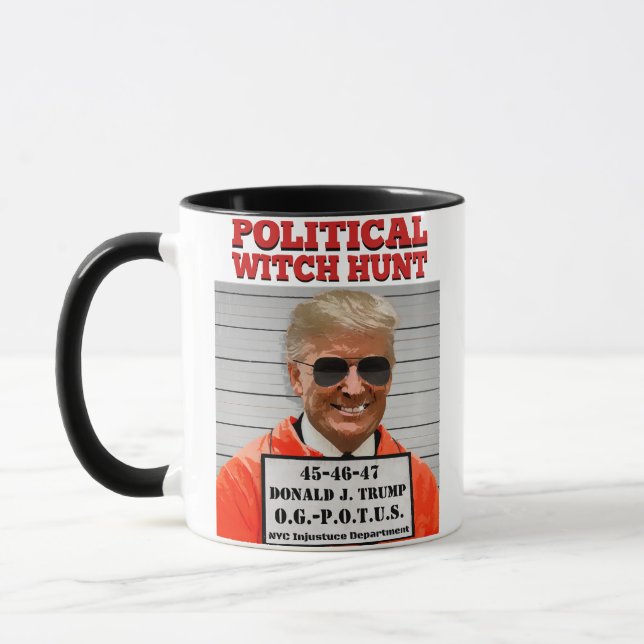 Political Witch Hunt of Donald Trump  Mug (Left)