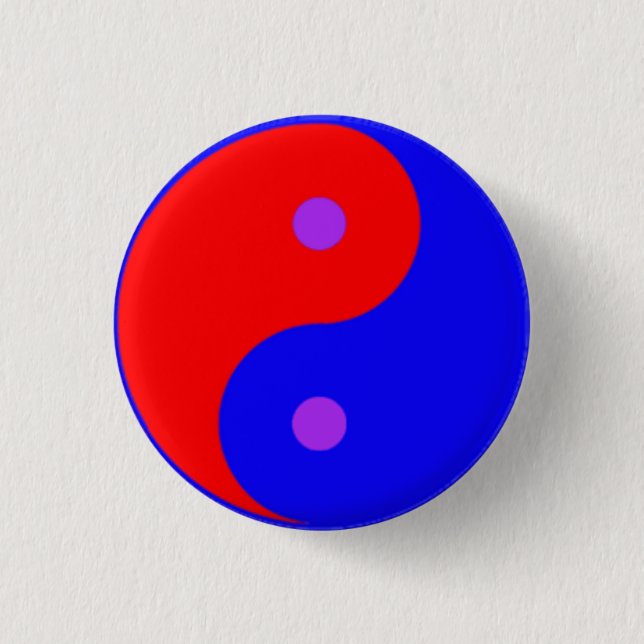 Political Yin Yang Button (Front)