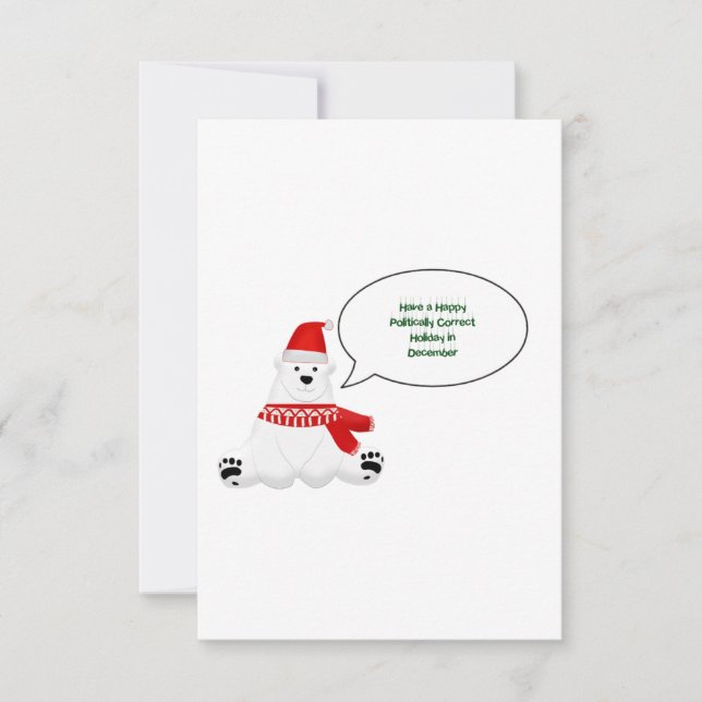 Politically Correct Holiday Thank You Card (Front)