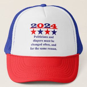 Politicians And Diapers Must Be Changed Often - Po Trucker Hat