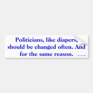 Politicians Bumper Sticker