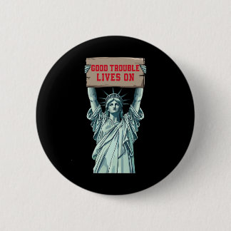 Politics Humour Statue Of Liberty 6 Cm Round Badge