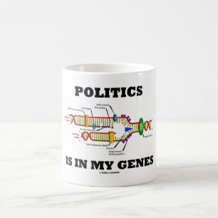 Politics Is In My Genes DNA Humour Coffee Mug