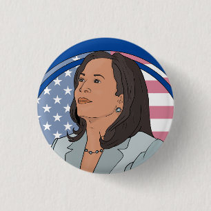 Politics Kamala Harris 3 Cm Round Badge
