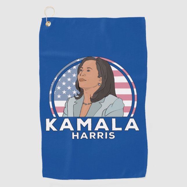 Politics Kamala Harris Golf Towel (Front)