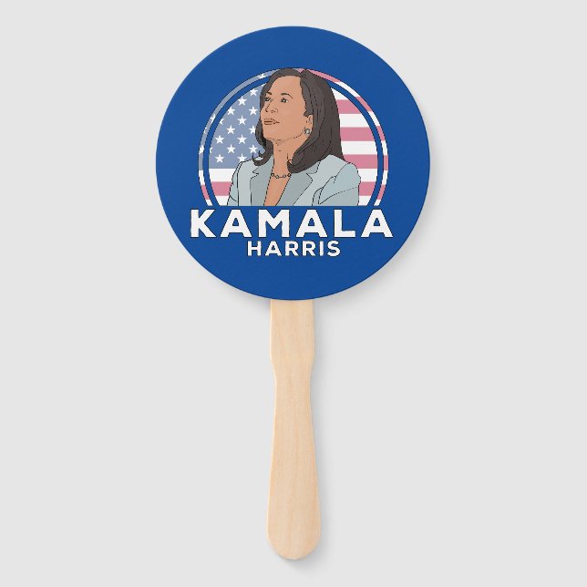 Politics Kamala Harris Hand Fan (Front)
