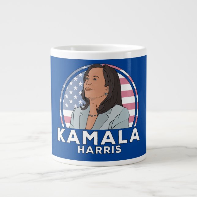 Politics Kamala Harris Large Coffee Mug (Front)