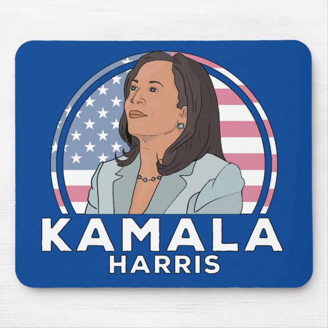 Politics Kamala Harris Mouse Mat (Front)