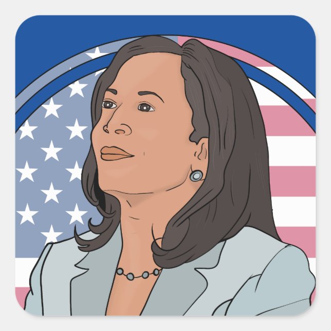 Politics Kamala Harris Square Sticker (Front)