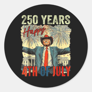 Politigovernment Agencyn 250th Birthday Of Classic Round Sticker