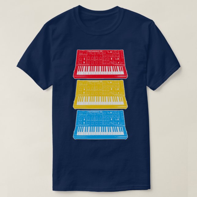 Polivoks Russian Analogue Synthesizer Art T-Shirt (Design Front)