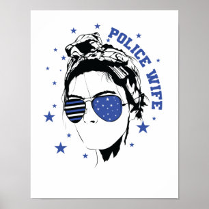 Polizei coole Police Wife Poster