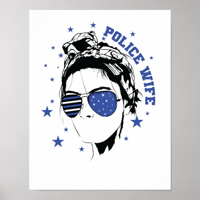 Polizei coole Police Wife Poster (Front)