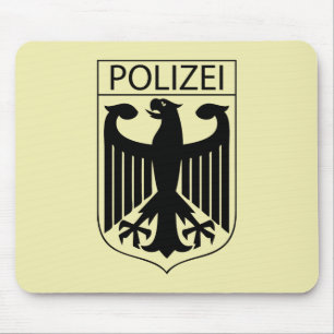 POLIZEI - German Police Symbol Gifts Mouse Mat