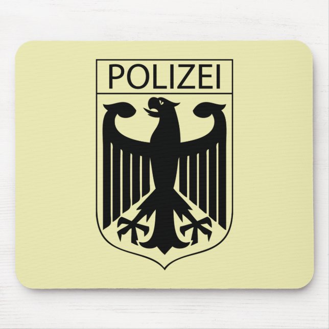 POLIZEI - German Police Symbol Gifts Mouse Mat (Front)