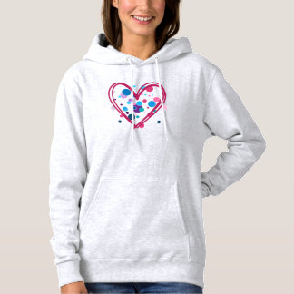 Polk Dot Heart Hoodie