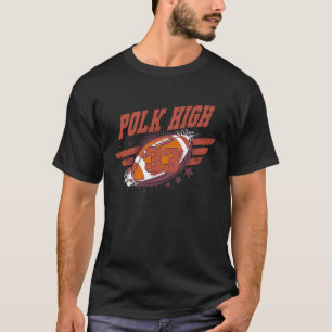 Polk High Football 33 Aged No Maam T-Shirt