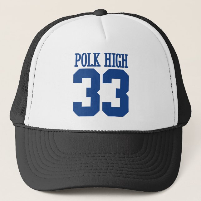 polk high trucker hat (Front)