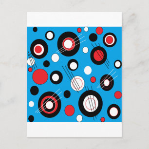 Polka Blue Postcard