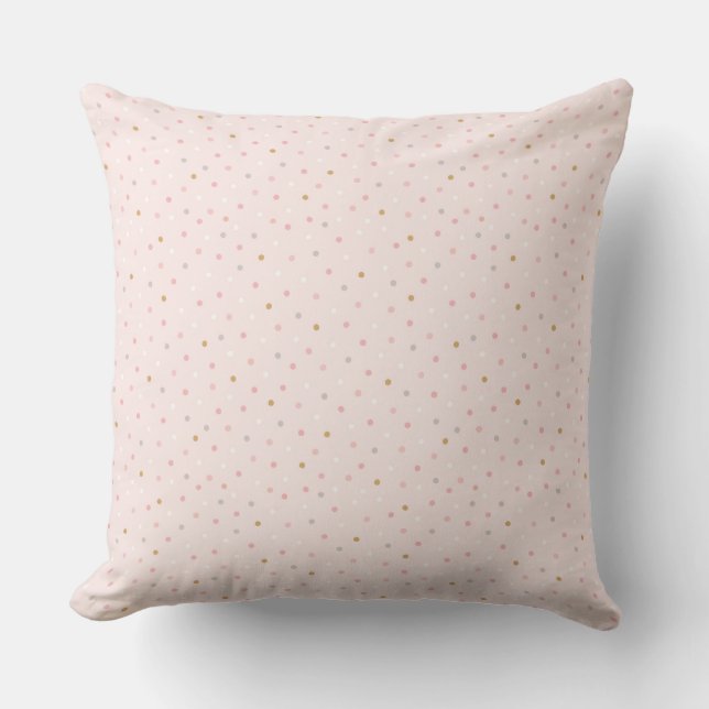 Polka Confetti Pattern Cushion (Front)