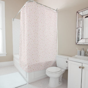 Polka Confetti Pattern Shower Curtain