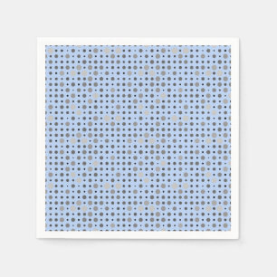 Polka Dot 01.Grey Lblue BG Napkin