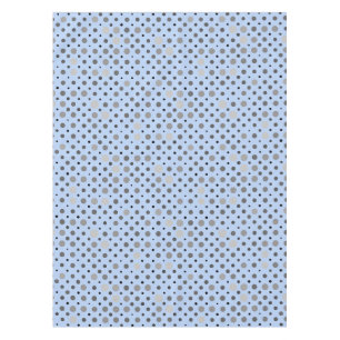 Polka Dot 01.Grey Lblue BG Tablecloth