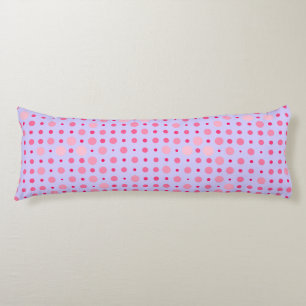 Polka Dot 01.Pink LPurple BG Body Cushion