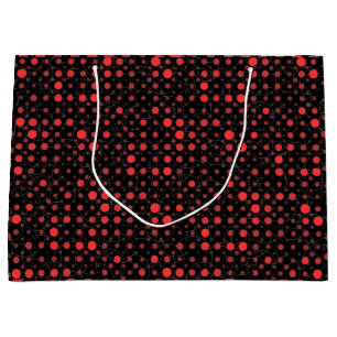 Polka Dot 01A.Red Black BG Large Gift Bag