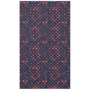Polka Dot 01A.Red Dblue BG Tablecloth