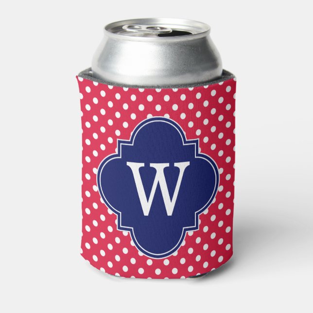 Polka Dot 1I Can Cooler (Can Back)