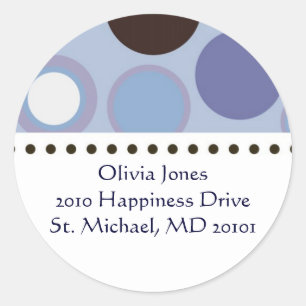Polka Dot Address Label