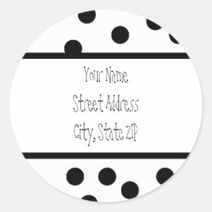 polka dot Address Labels