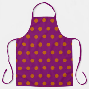 Polka Dot Apron (Magenta & Orange)