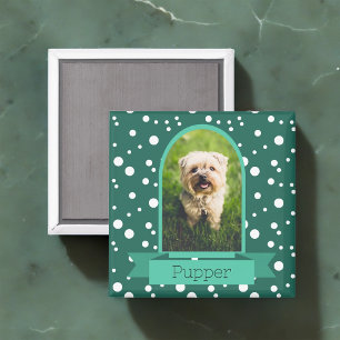 Polka Dot Arch Photo For Pets Magnet
