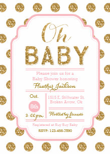 pink polka dot baby shower invitations zazzle uk